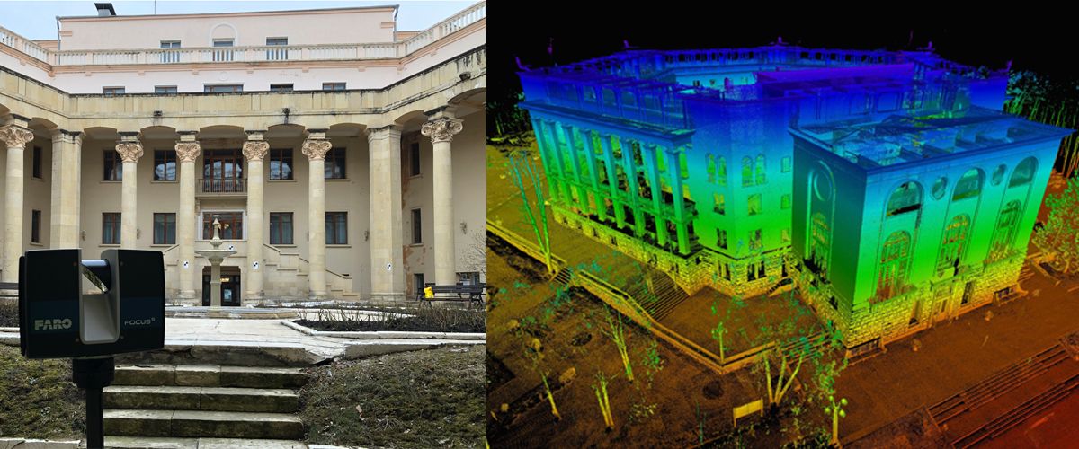 3D-сканирование здания санатория